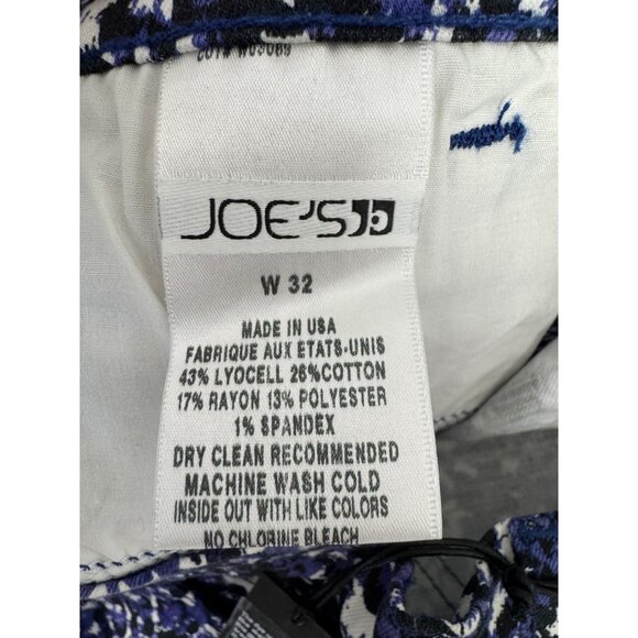 Joes Womens Electric Blue Pop Art Print Shorts Size 32 NWT 43% Lyocell - Picture 2 of 14